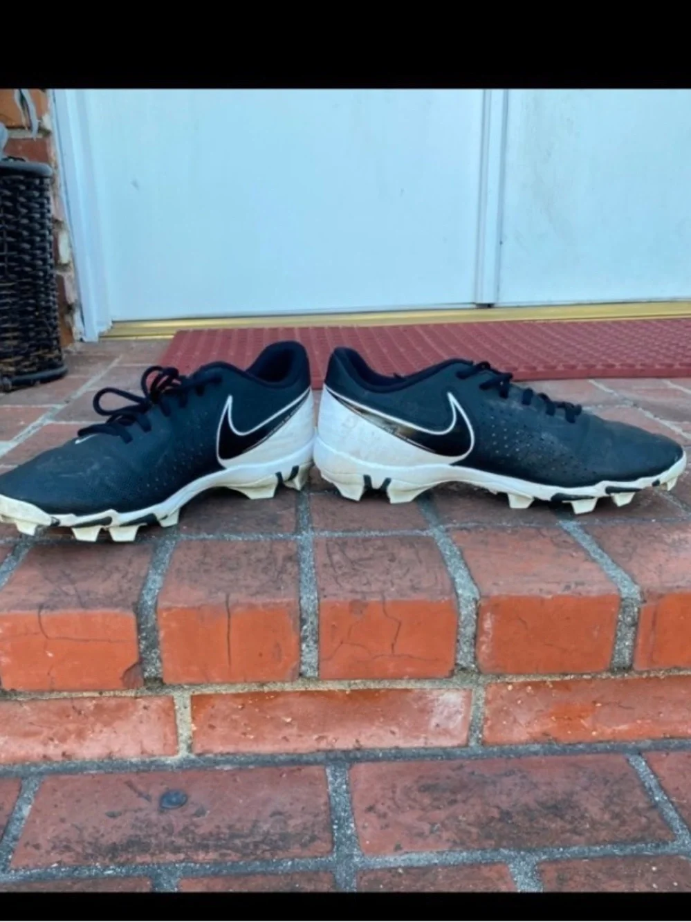 Nike Black and White Men's Cleats